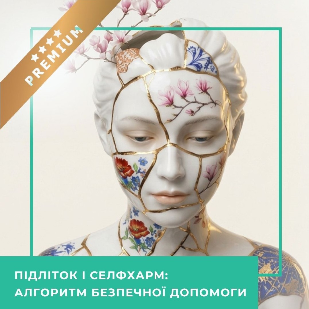 Мінікурс Підліток і селфхарм: алгоритм безпечної допомоги - Преміум (30061)